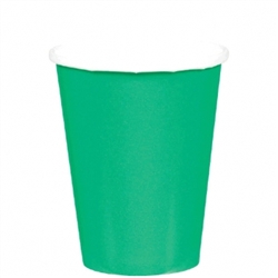 Festive Green 9oz. Paper Cups - 8ct | Party Supplies