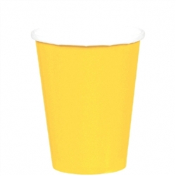 Yellow Sunshine 9oz. Paper Cups - 8ct | | Party Supplies