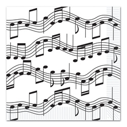 Musical Note Luncheon Napkins