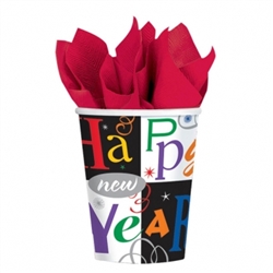 Festive New Year - Jewel Tones Cups, 9 oz. | Party Supplies