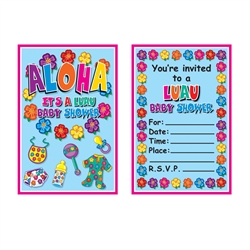 Hula Baby Invitations