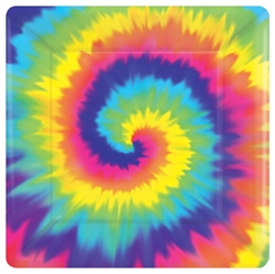 Feeling Groovy 10" Square Paper Plates | Party Supplies