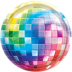 Disco Fever 10-1/2" Round Paper Plates | Party Supplies