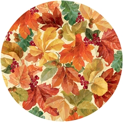 Elegant Leaves Round 10 1/2" Plates | Party Supplies