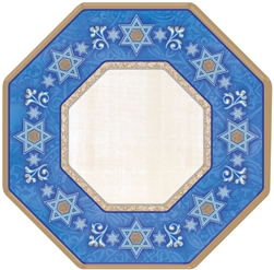 Judaic Traditions 10" Paper Octagonal Plates | Party Supplies
