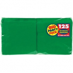 Festive Green 2-Ply Beverage Napkins - 125ct. | Party Supplies