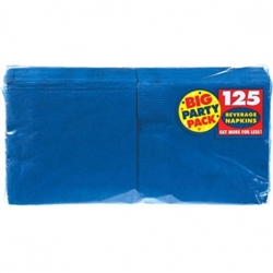 Bright Royal Blue Big Party Pack Beverage Napkins | Party Supplies