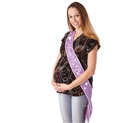 Mom To Be Satin Sash