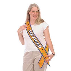 Retired Satin Sash