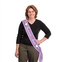 Favorite Aunt Satin Sash