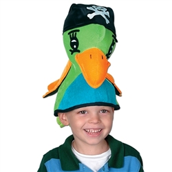 Plush Pirate Parrot Hat