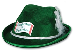 Dark Green Custom Imprinted Tyrolean Style Hat