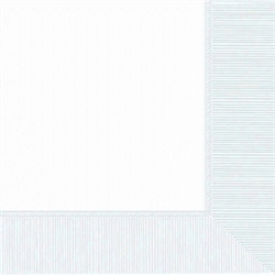 Frosty White 2-Ply Beverage Napkins | Party Supplies