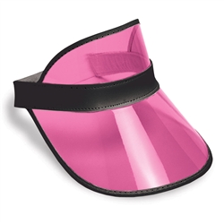 Clear Cerise Plastic Dealer's Visor