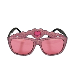 Glittered Princess Crown Fanci-Frame Sunglasses