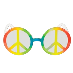 Peace Sign Fanci-Frame Sunglasses