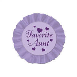 Favorite Aunt Satin Button