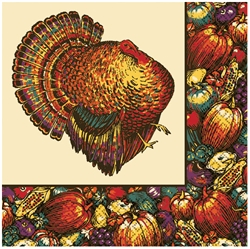 Autumn Turkey Beverage Napkins | Party Supplies