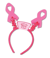 Pink Ribbon Custom Imprinted Boppers