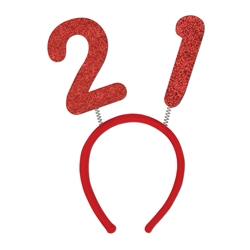 "21" Glittered Boppers