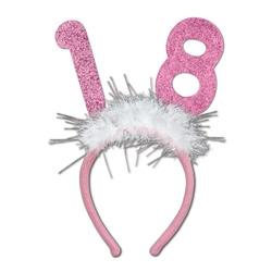 "18" Glittered Boppers with Marabou