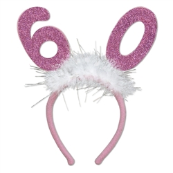 "60" Glittered Boppers with Marabou