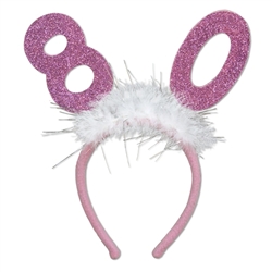 "80" Glittered Boppers with Marabou