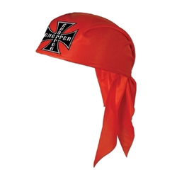 Red Chopper Scarf Hat