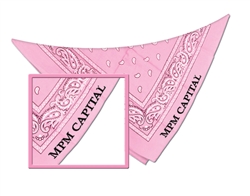 Pink Custom Imprinted Bandana