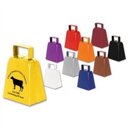 1-Color Custom Imprinted Cowbells