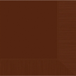 Chocolate Brown 3-Ply Luncheon Napkins - 50ct. | Party Supplies