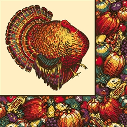 Autumn Turkey Luncheon Napkins | Party Supplies