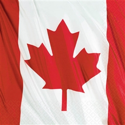 Waving Flag Canadian Luncheon Napkins | Party Supplies