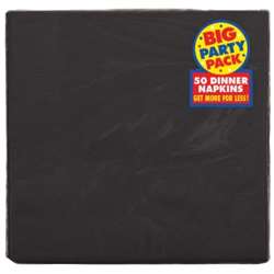 Jet Black Dinner Napkins 50 ct 2-Ply 50 ct | Party Supplies