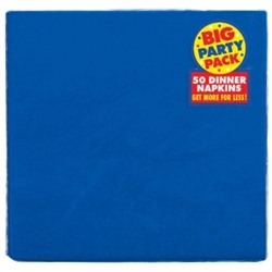 Bright Royal Blue Big Party Pack 2-Ply Dinner Napkins | Party Supplies