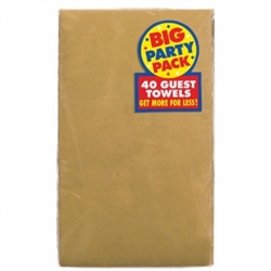 Gold Guest Towels - 40ct. | Party Supplies