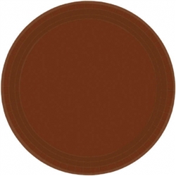 Chocolate Brown Paper 7" Plates - 20ct. | Party Supplies