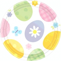 Eggstravaganza Round 7" Plates | Party Supplies