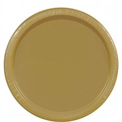 Gold Paper 9" Plates - 20ct. | Party Supplies