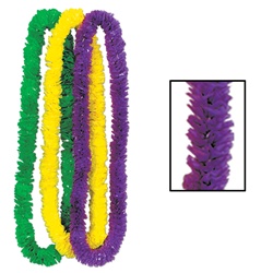 Mardi Gras Soft-Twist Poly Leis