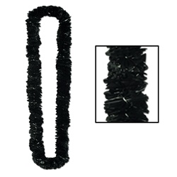 Black Soft-Twist Poly Leis