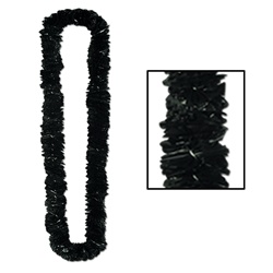 Black Soft-Twist Poly Leis with UPC Tabs