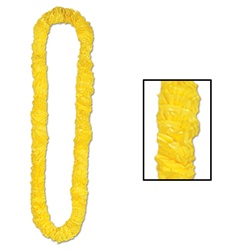 Yellow Soft-Twist Poly Leis with UPC Tabs