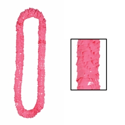 Pink Soft-Twist Poly Leis with UPC Tabs