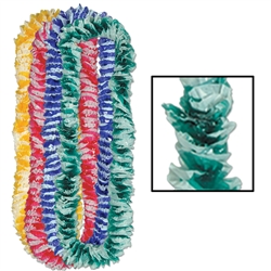 Floral-Color Aloha Poly Leis | Party Supplies