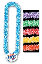 36" Soft-Touch Poly Leis with Custom Imprinted Paper Medallion