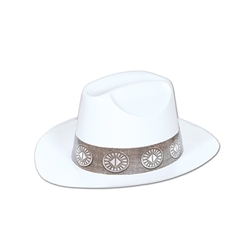 White Plastic Cowboy Hat