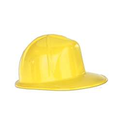 Miniature Yellow Plastic Construction Hat