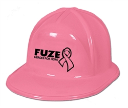 Pink Custom Imprinted Plastic Construction Hats