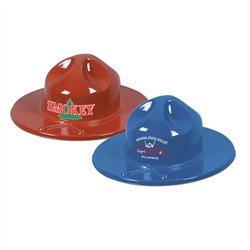 Imprinted Plastic Smokey Hats 1-4 Colors